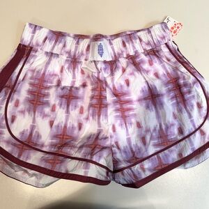 FP Movement varsity blues short print mauve